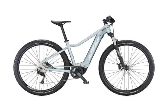 KTM MACINA RACE 592 GLORIOUS azzurro silver matt eBike